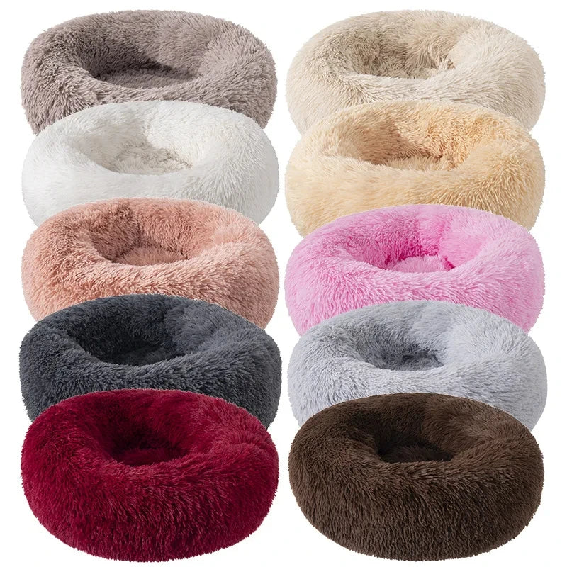 Super Soft Pet Cat Bed Plush Full Size Washable Calm Bed Donut Bed Comfortable Sleeping Artifact Suitable For All Kinds Of Cats